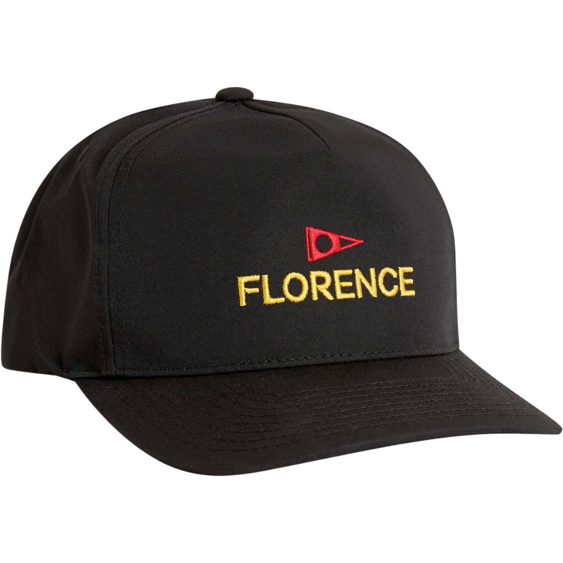 2026 Florence Marine X Mens Logo Structured Twill Hat FHW00051 - Black